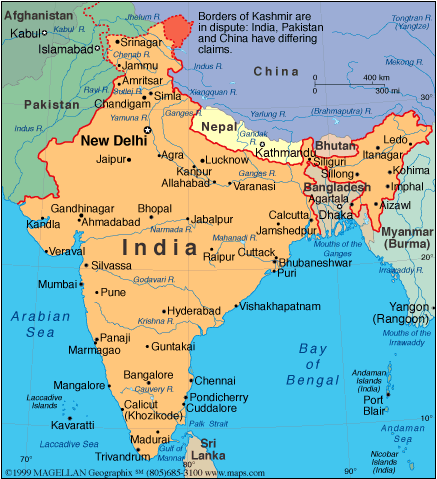 Geographical Map Of Indian Subcontinent The Indian Subcontinent: A Geographical Sketch