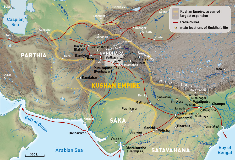 Kushan Empire Illustration World History Encyclopedia