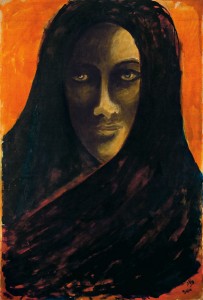 Untitled (Portrait of a woman with veil)